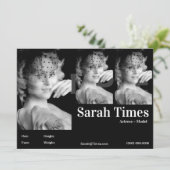 Invitation Acteur et modèle Modèle d'écran (Debout devant)