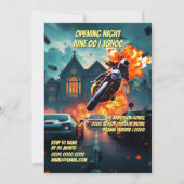 Invitation Action cinéma poster cinéma soirée éditable do-it- (Dos)