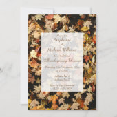 Invitation Action de grâce aux feuilles d'automne (Devant)