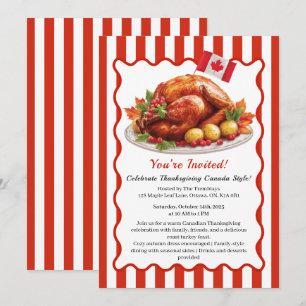 Invitation Action de grâce Canada Rassemblement convivial a