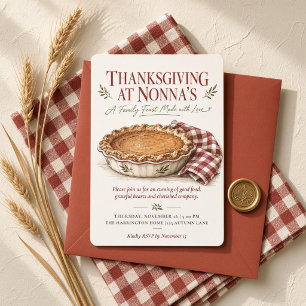 Invitation Action de grâce chez Nonna's Modern Editorial