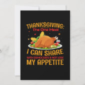 Invitation Action de grâce Le seul repas (Devant)