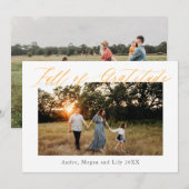 Invitation Action de grâce plein de gratitude (Devant / Derrière)