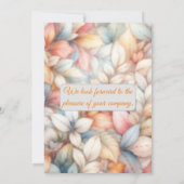 Invitation Action de grâces (Dos)