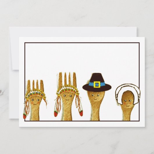 Invitation Action de grâces créative (Devant)