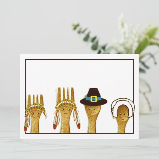 Invitation Action de grâces créative (Debout devant)