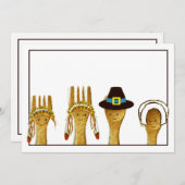 Invitation Action de grâces créative (Devant / Derrière)