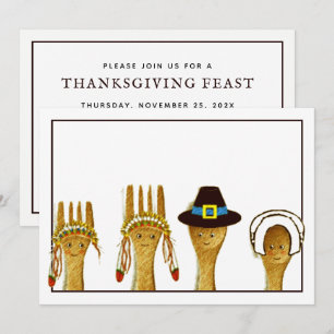 Invitation Action de grâces créative