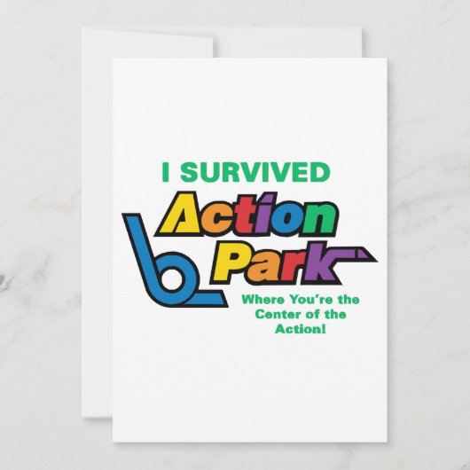 Invitation Action Park Survivor (Devant)