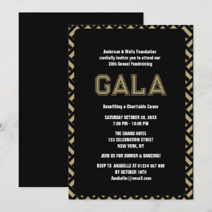 Invitation Activité de collecte de fonds pour le gala officie
