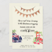 Invitation Activité de collecte de fonds pour le vin et le fr (Devant / Derrière)