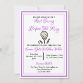 Invitation Activité mariage Week-end Golf Purple Lavender (Devant)