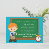 Invitation Activité scolaire * choisir la couleur arrière - p (Debout devant)