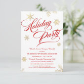 Invitation Activités de vacances Collecte de fonds Snowflakes (Debout devant)