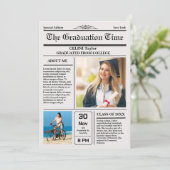 Invitation Actualités pour les diplômés Conserver l'invitatio (Debout devant)