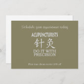 Invitation Acupuncture humour (Devant / Derrière)