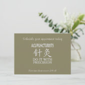 Invitation Acupuncture humour (Debout devant)