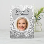 Invitation Add Photo Custom Memorial (Debout devant)