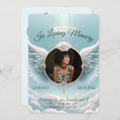 Invitation Add Photo Custom Memorial (Devant / Derrière)