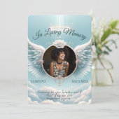 Invitation Add Photo Custom Memorial (Debout devant)