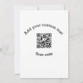 Invitation Add your custom text scan QR code business (Dos)