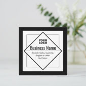 Invitation Add Your Logo Customizable Template (Debout devant)