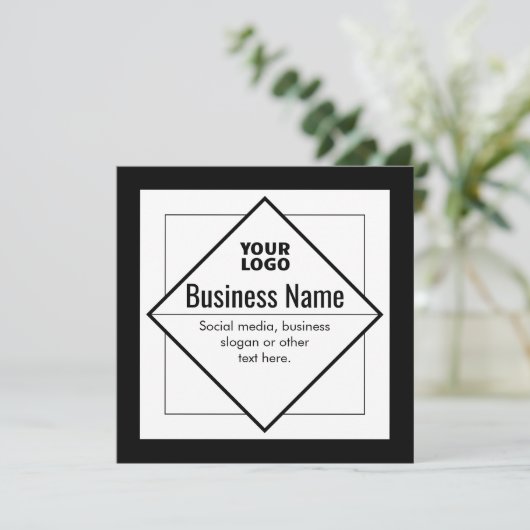 Invitation Add Your Logo Customizable Template (Debout devant)