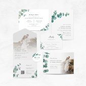 Invitation Adélaïde Répétition Mariage Aquarelle Eucalyptus