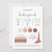 Invitation ADELLA Edgy Modern EDITABLE Info Card (Devant)