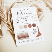 Invitation ADELLA Edgy Modern EDITABLE Info Card