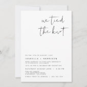 Invitation ADELLA Edgy Réception minimaliste d'aménagement mo (Devant)