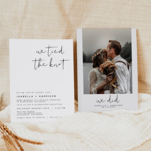 Invitation ADELLA Edgy Réception minimaliste d'aménagement mo