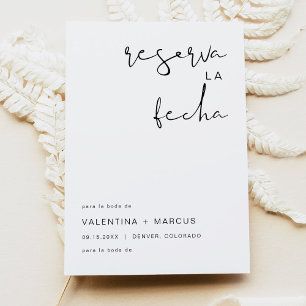 Invitation ADELLA Moderne minimaliste espagnol Enregistrer la