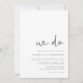Invitation ADELLA - Moderne Minimaliste Simple Mariage Nous f (Devant)