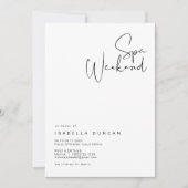 Invitation ADELLA Moderne minimaliste Spa Jour (Devant)