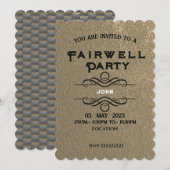 Invitation Adieu (Devant / Derrière)