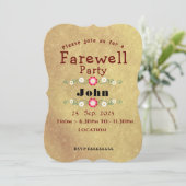 Invitation Adieu (Debout devant)