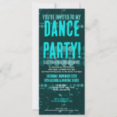 Invitation Adieu 20 ans Anniversaire Danse Adulte (Dos)