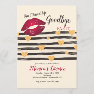 Invitation Adieu à la Vie Mariée
