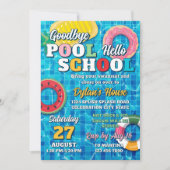 Invitation Adieu billard Bonjour école Retour à la fête scola (Devant)