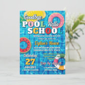 Invitation Adieu billard Bonjour école Retour à la fête scola (Debout devant)