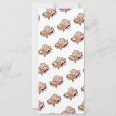 Invitation Adieu de départ pour diplômé Coquillage (Dos)