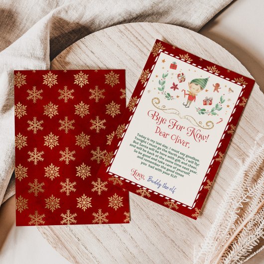 Invitation Adieu de votre lettre d'elfe