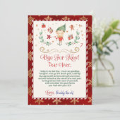 Invitation Adieu de votre lettre d'elfe (Debout devant)