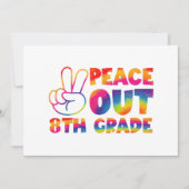 Invitation Adieu huitième année Tie Dye Dernier jour 8e année (Devant)