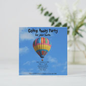 Invitation Adieu/Invitation de la fête de départ (Debout devant)