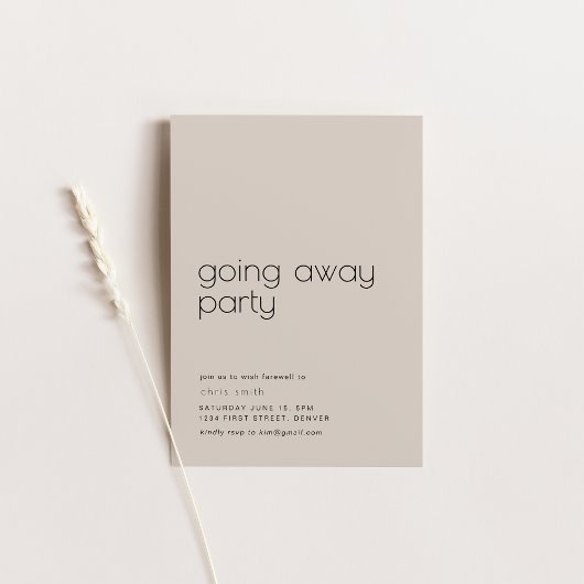 Invitation Adieu Retraite, Déménagement, Déménagement