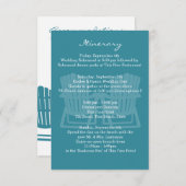 Invitation Adirondack Chaises Mariage Intinéraire (Devant / Derrière)
