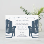 Invitation Adirondack Marine Blue Beach Chaises Parti de retr (Debout devant)
