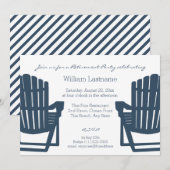 Invitation Adirondack Marine Blue Beach Chaises Parti de retr (Devant / Derrière)